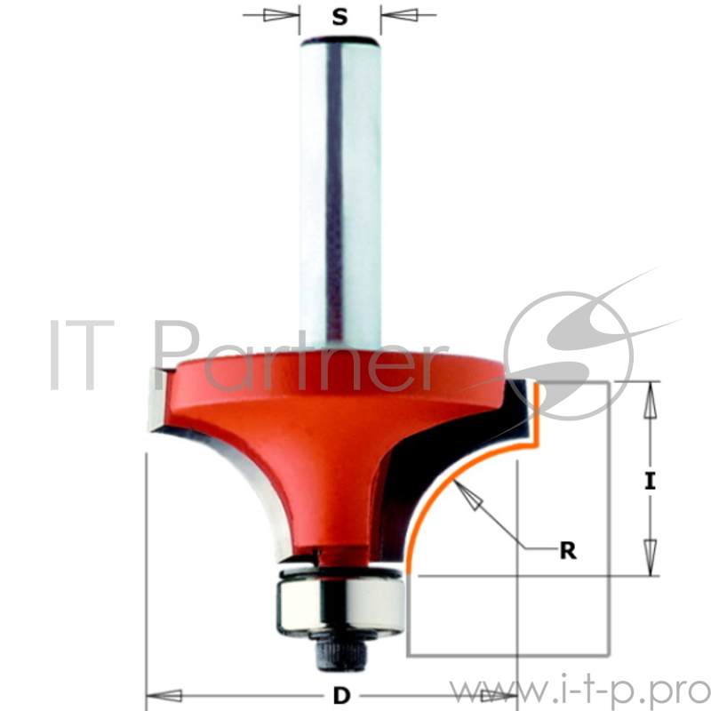 Фреза CMT 738.160.11 внутр.радиус R=1.6 нижн. подш. S=6 D=15.9x12.7