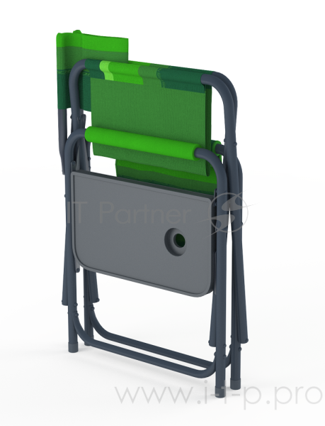 Кресло складное ZAGOROD К903 (столик, карман, Oxford 600x600)