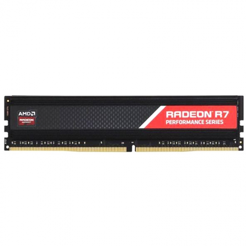 Память DDR4 16GB AMD Radeon™ DDR4 2400 DIMM R7 Performance Series Black Gaming Memory R7S416G2400U2S Non-ECC, CL16, 1.2V, Heat Shield, RTL