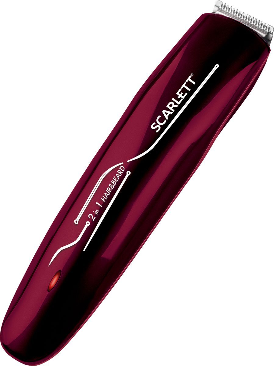 Машинка для стрижки Scarlett SC-HC63C65 бордовый