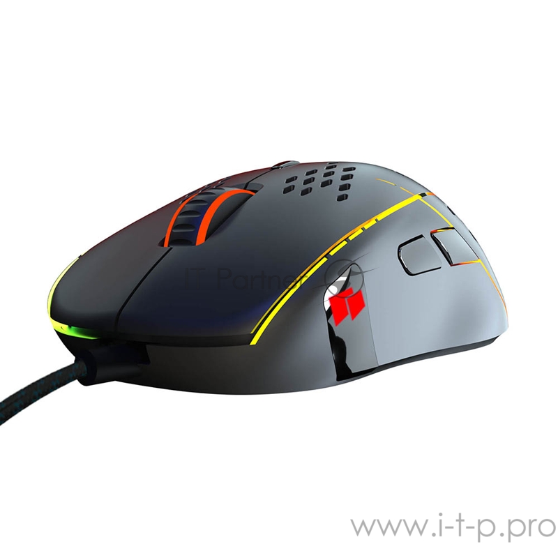 Игровая мышь чёрная HIPER Aero A-2 (USB, 8 кнопок, 6400 dpi, RGB подсветка)