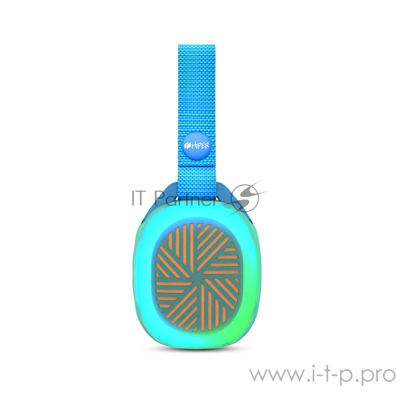 Активная акустическая система HIPER Protey Mini Cyan H-OM1, 5 ВТ,130 Гц - 18 кГц,600 мАч, BT 4,2,Hands-free,Micro-USB