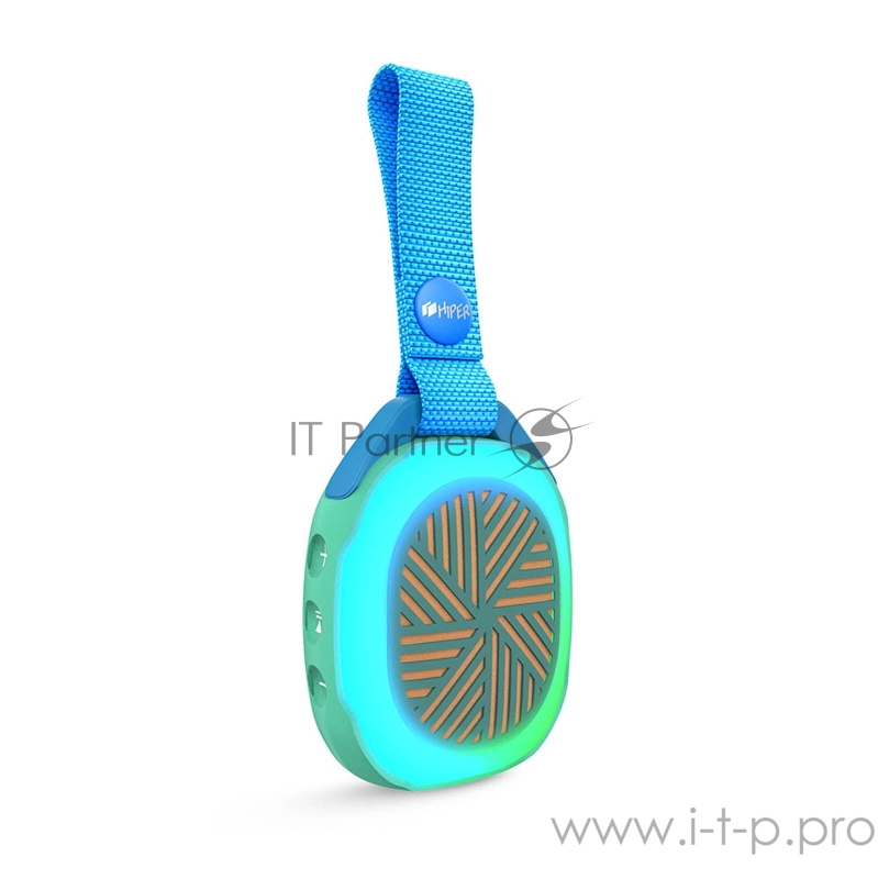 Активная акустическая система HIPER Protey Mini Cyan H-OM1, 5 ВТ,130 Гц - 18 кГц,600 мАч, BT 4,2,Hands-free,Micro-USB