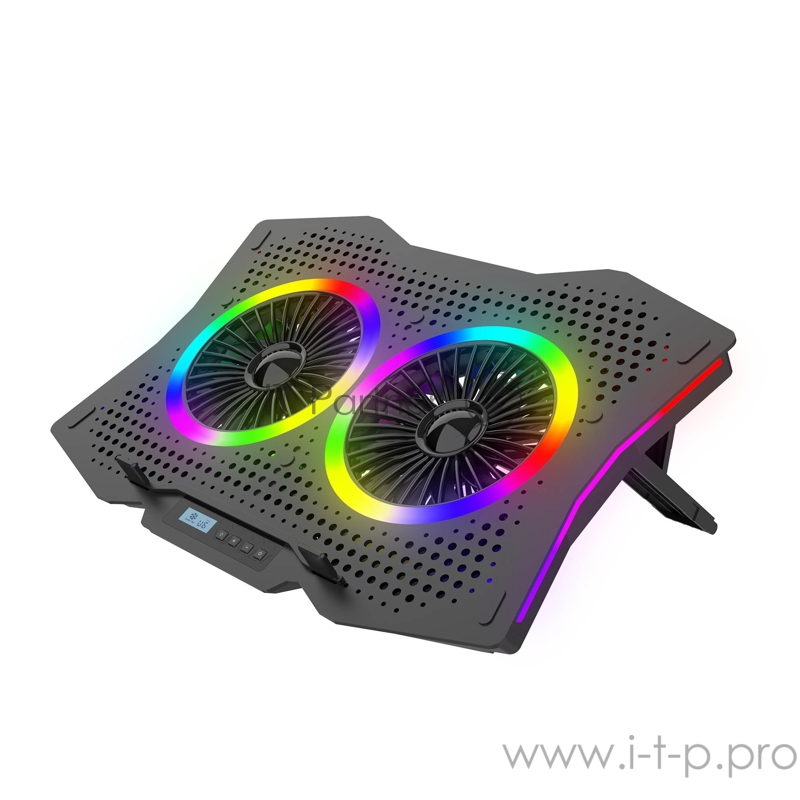 Подставка для игровых ноутбуков HIPER NEMISA (до 18, вентиляторы 2 х 140 мм, 800-1200 RPM, 72CFM, LED подсветка)