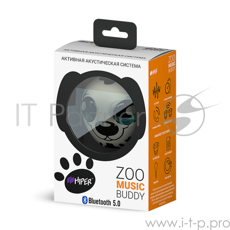 Акустическая система HIPER Портативная акустическая система Bluetooth Speaker HIPER ZOO Music Buddy, Собака