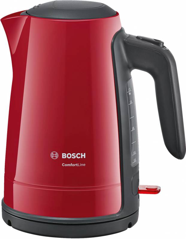 Чайник электрический Bosch TWK6A014 1.7л. 2400Вт красный (корпус: пластик)