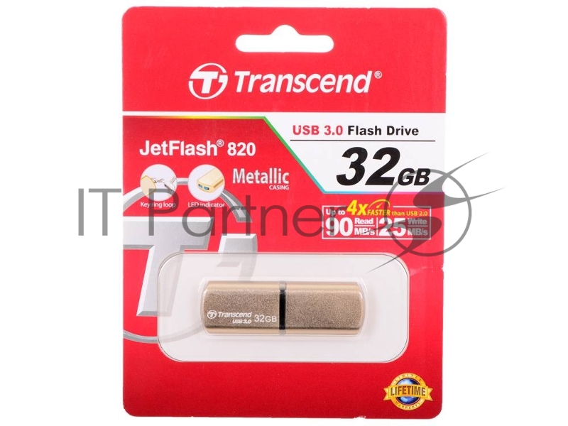 Накопитель USB flash 32ГБ Transcend JetFlash 820 TS32GJF820G (USB3.0)