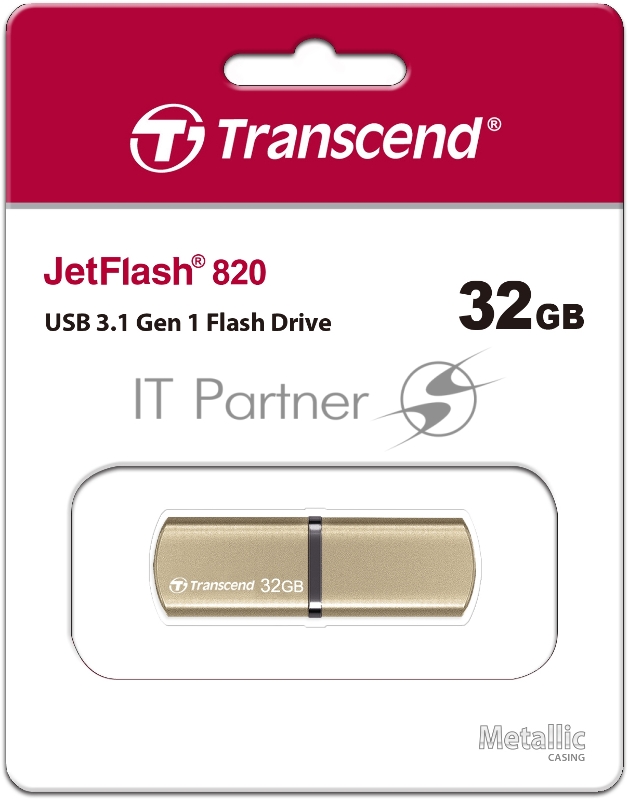 Накопитель USB flash 32ГБ Transcend JetFlash 820 TS32GJF820G (USB3.0)