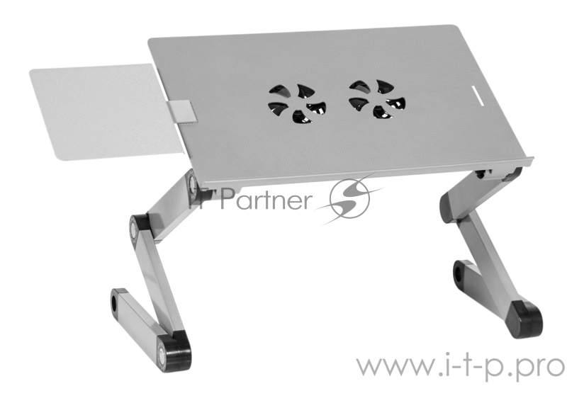 Стол для ноутбука Cactus CS-LS-T8 серебристый