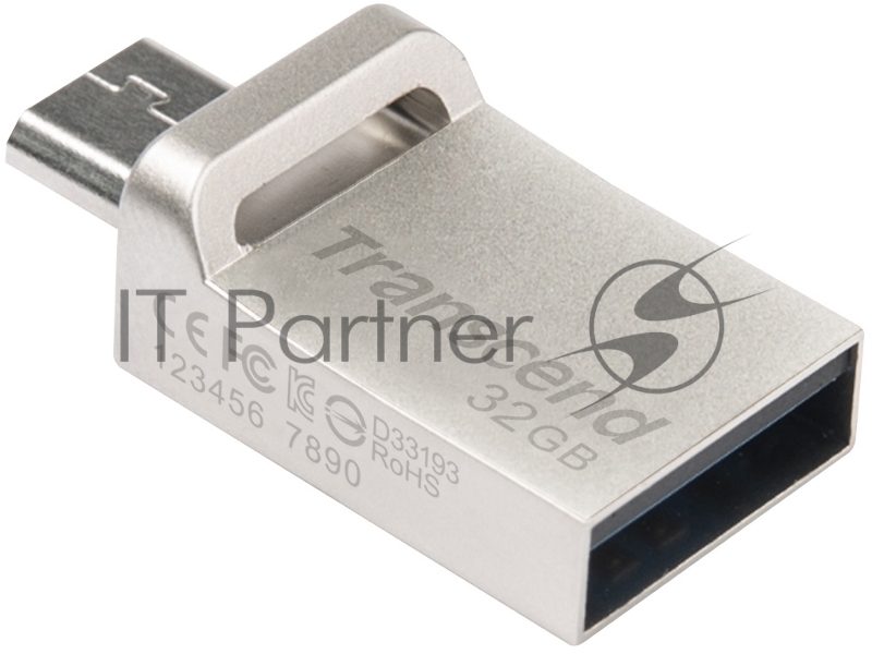 Накопитель USB flash 32ГБ Transcend JetFlash 880S OTG TS32GJF880S (USB3.0)