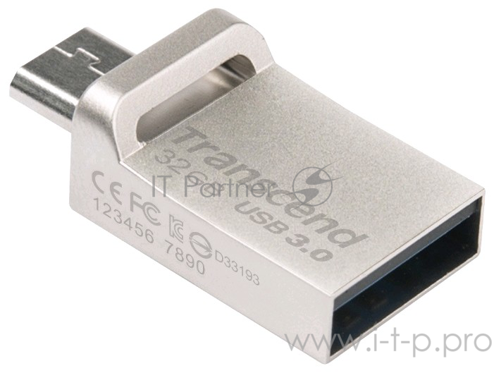 Накопитель USB flash 32ГБ Transcend JetFlash 880S OTG TS32GJF880S (USB3.0)