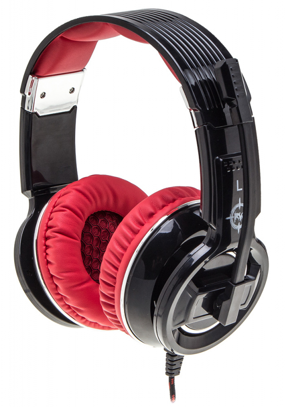 Наушники с микрофоном Oklick HS-L350G черный 2.2м мониторы оголовье