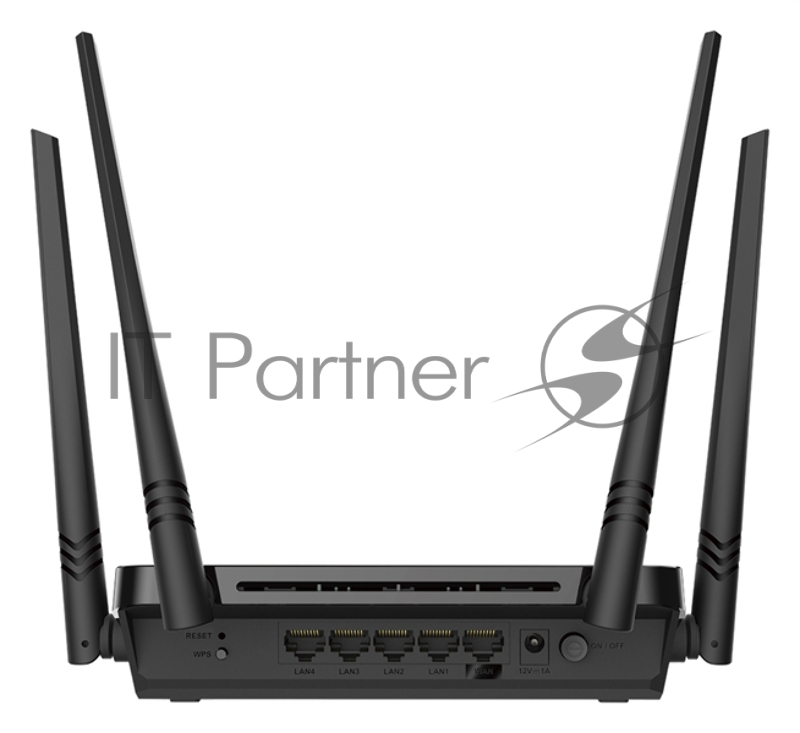 D-Link DIR-822/RU/E1A, Wireless AC1200 Dual-Band Router with 1 10/100Base-TX WAN port and 4 10/100Base-TX LAN ports.802.11b/g/n compatible, 802.11AC