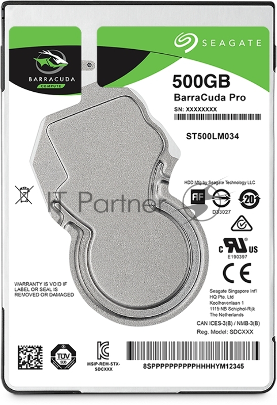 Жесткий диск SATA2.5 500GB 7200RPM 128MB ST500LM034 SEAGATE