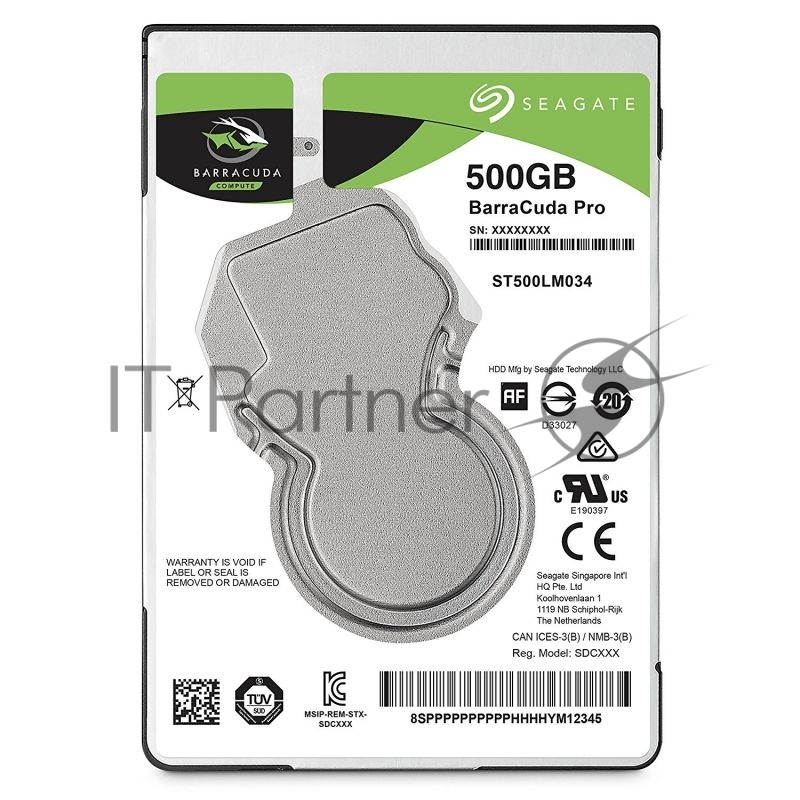 Жесткий диск SATA2.5 500GB 7200RPM 128MB ST500LM034 SEAGATE