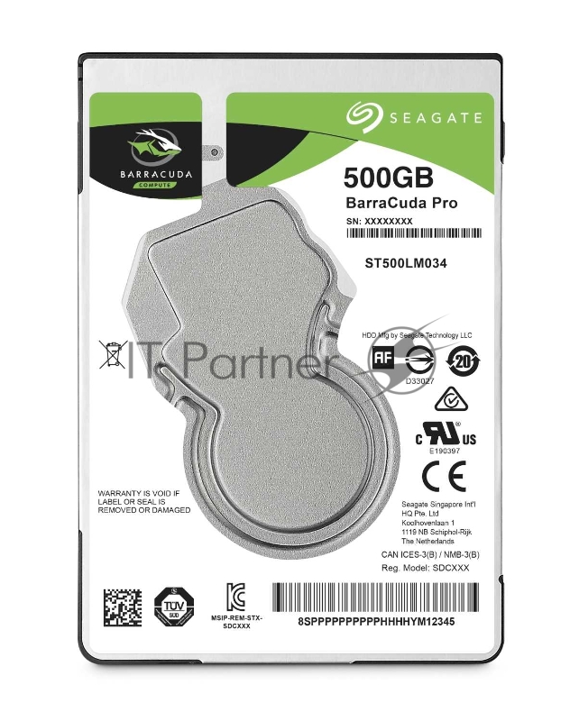 Жесткий диск SATA2.5 500GB 7200RPM 128MB ST500LM034 SEAGATE