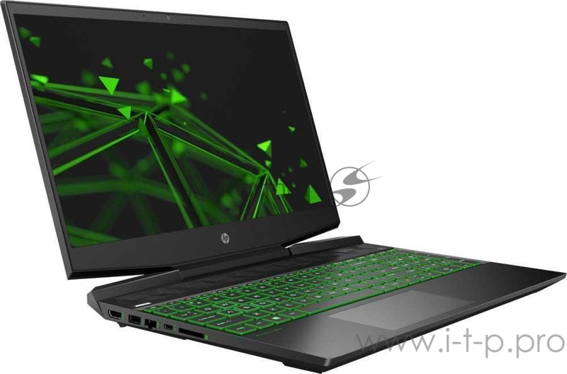 Ноутбук HP Pavilion Gaming 15-dk1095ur Core i5 10300H/8Gb/SSD512Gb/NVIDIA GeForce GTX 1650 Ti 4Gb/15.6/IPS/FHD (1920x1080)/Free DOS/black/WiFi/BT/Cam