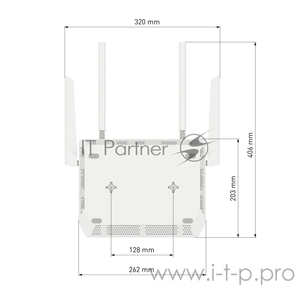Роутер беспроводной Keenetic Giant (KN-2610)AC1300 10/100/1000BASE-TX/4G ready белый