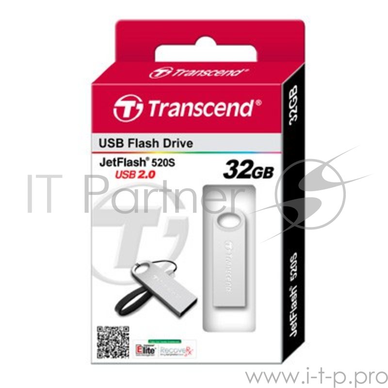 Накопитель USB flash 32ГБ Transcend JetFlash 520S TS32GJF520S (USB2.0)