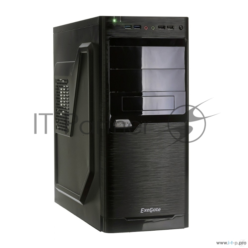 Корпуса Exegate EX272730RUS Корпус MiditowerXP-330U Black, ATX, XP600, Black,120mm, 2*USB+2*USB3.0, Audio