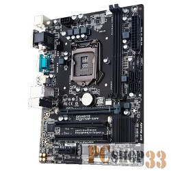 Материнская плата Gigabyte GA-H110M-S2PV RTL {LGA1151, iH110, DDR4, PCI-E, SATA 6Gb/s, 8ch, GBL, USB, D-SUB, DVI-D, mATX}