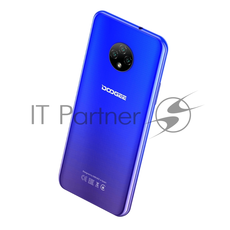 Смартфон Doogee Doogee X95 Pro Jewelry Blue, 16,56 см (6.52) 19:9 540 x 1200 пикселей, 1.8GHz, 4 Core, 4GB RAM, 32GB, up to 256GB flash, 13 МП+2 МП+2 МП/5Mpix, 2 Sim, 2G, 3G, LTE, BT v5.0, Wi-Fi, GPS, Micro-USB, 4350 мА·ч, Android 10, 192g, 167 ммx77