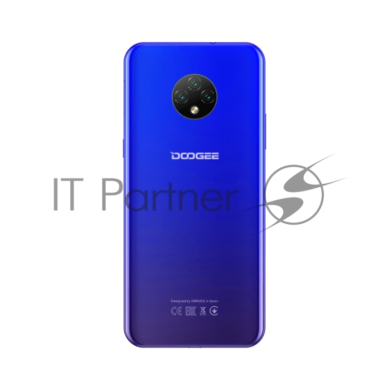 Смартфон Doogee Doogee X95 Pro Jewelry Blue, 16,56 см (6.52) 19:9 540 x 1200 пикселей, 1.8GHz, 4 Core, 4GB RAM, 32GB, up to 256GB flash, 13 МП+2 МП+2 МП/5Mpix, 2 Sim, 2G, 3G, LTE, BT v5.0, Wi-Fi, GPS, Micro-USB, 4350 мА·ч, Android 10, 192g, 167 ммx77