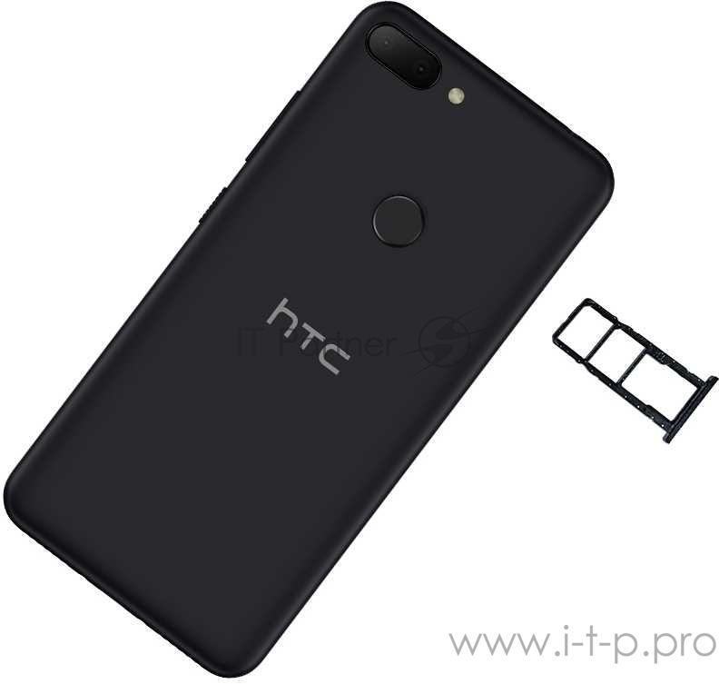 Смартфон HTC Wildfire E lite 16Gb 2Gb черный моноблок 3G 4G 2Sim 5.45 720x1440 Android 10 8Mpix 802.11 a/b/g/n/ac GPS GSM900/1800 GSM1900 MP3 FM microSD max128Gb