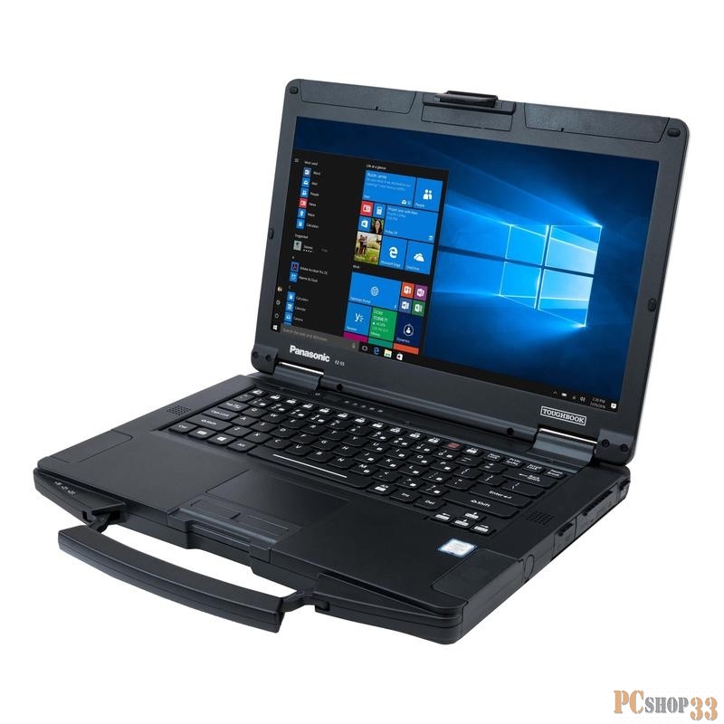 Ноутбук FZ-55 mk1 IP53 Падение с 91см Рабочая -29/+60С°, Хранение -50/+71С° Intel® Core™ i5-8365U vPRO™ 1,6 ГГц с возможностью увеличения до 4,1 ГГц, 6МБ кеш-памяти Intel® Smart Cache 14 FHD 1920x1080 1000 кд/м² Non-Touch 8ГБ ОЗУ 256ГБ SSD W FZ-55mk1