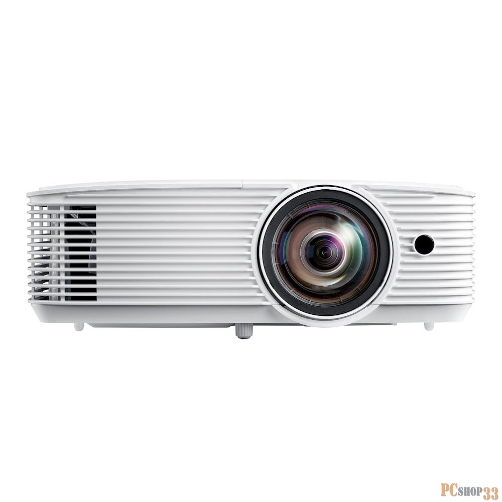 Проектор Optoma W319ST Full 3DDLP,WXGA (1280*800), 4000 ANSI Lm,25 000:1,Короткофокусный TR 0.521:1 HDMI v1.4a x2 +MHLVGA (YPbPr/RGB)x2 Composite x1 MicINx1 AudioINVGA OutAudioOutUSB-A power 1ARS232RJ45x110Wx126dB3.0 кг. белый [E9PD7DR02EZ1