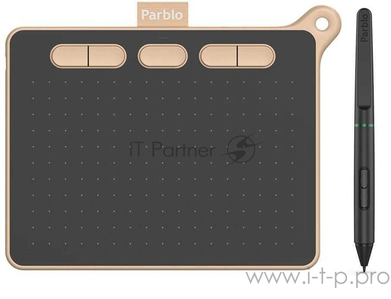 Графический планшет Parblo Ninos S USB Type-C черный/розовый
