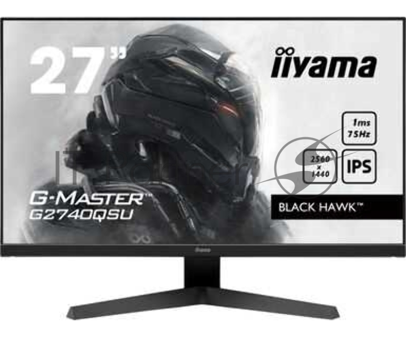 Монитор жидкокристаллический IIYAMA Монитор LCD 27 16:9 1920х1080(FHD) IPS, nonGLARE, 250cd/m2, H178°/V178°, 1100:1, 80M:1, 16.7M, 0,8 ms, HDMI, DP, Tilt, Speakers, Audio out, 3Y, Black