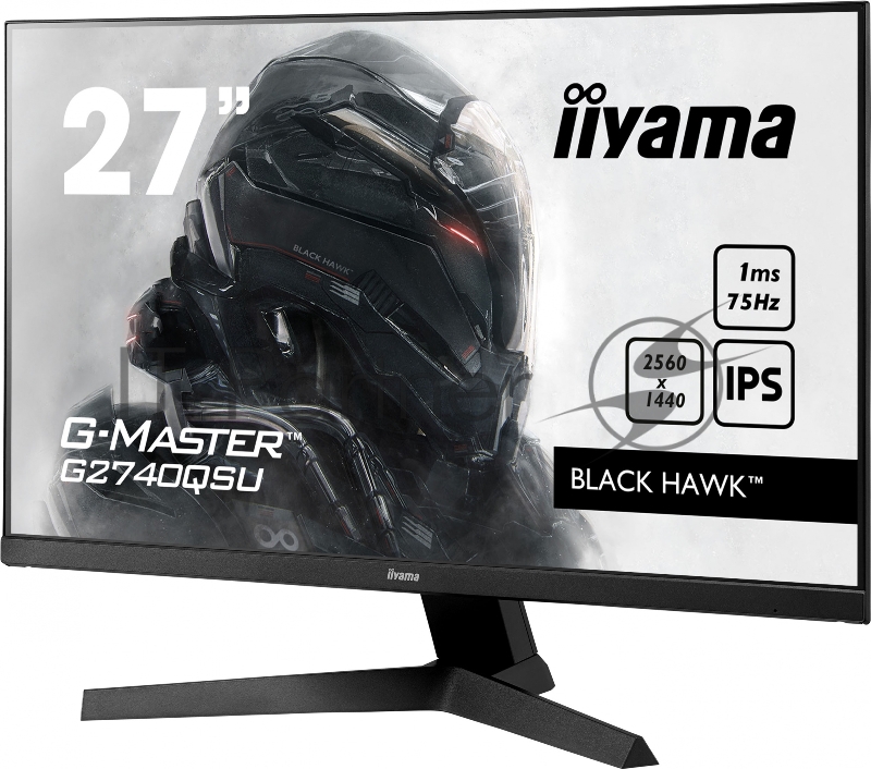 Монитор жидкокристаллический IIYAMA Монитор LCD 27 16:9 1920х1080(FHD) IPS, nonGLARE, 250cd/m2, H178°/V178°, 1100:1, 80M:1, 16.7M, 0,8 ms, HDMI, DP, Tilt, Speakers, Audio out, 3Y, Black
