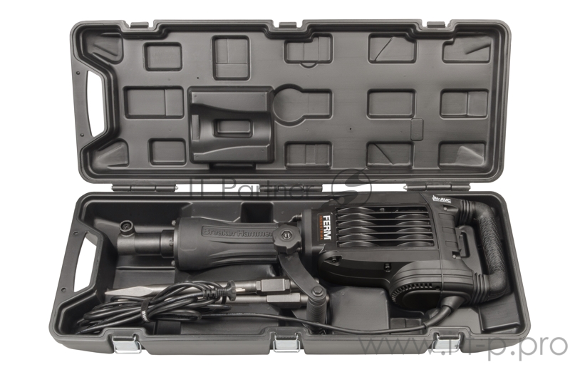 Отбойный молоток и бетонолом FERM HDM1042P SDS-Hex/мощность-1500W/сила удара-50/число ударов-1400/вес - 16 кг.