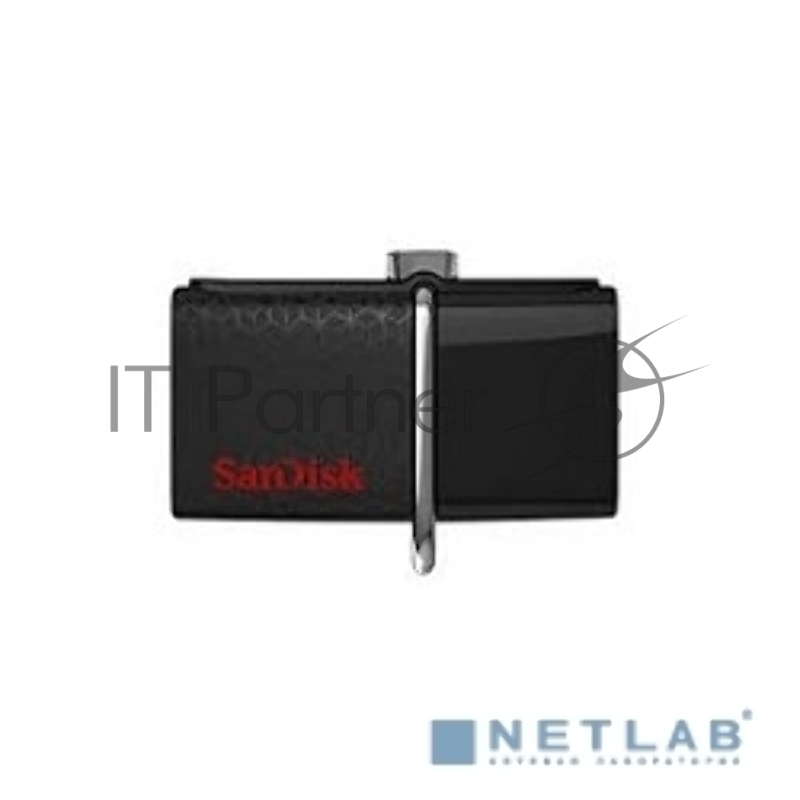 Накопитель USB flash 32ГБ SanDisk Ultra Dual 3.0 OTG, черный (USB3.0)