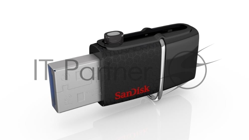 Накопитель USB flash 32ГБ SanDisk Ultra Dual 3.0 OTG, черный (USB3.0)