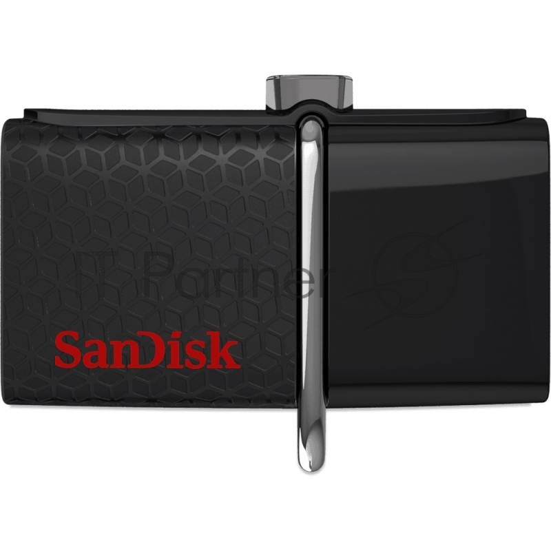 Накопитель USB flash 32ГБ SanDisk Ultra Dual 3.0 OTG, черный (USB3.0)