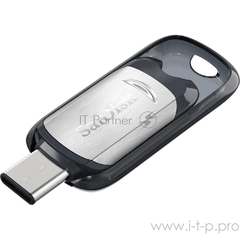 Накопитель USB flash 32ГБ SanDisk Ultra Type-C, серебр.-черный (USB3.1)