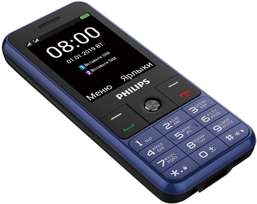 Мобильный телефон Philips E182 Xenium синий