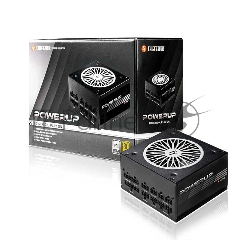 Блок питания Chieftec CHIEFTRONIC PowerUp GPX-850FC (ATX 2.3, 850W, 80 PLUS GOLD, Active PFC, 120mm fan, Full Cable Management, LLC design) Retail