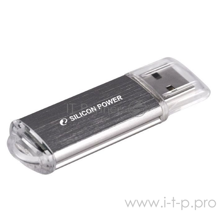 Накопитель USB flash 32ГБ Silicon Power ULTIMA II SP032GBUF2M01V1S, серебр. (USB2.0)