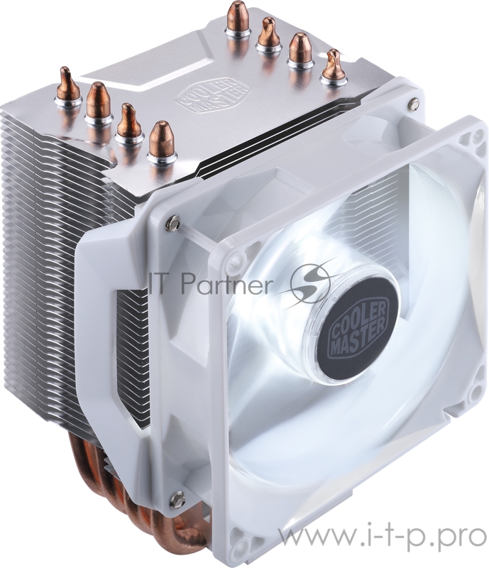 Кулер Cooler Master Hyper H410R White Edition, 600-2000 RPM, 100W, 4-pin, Full Socket Support