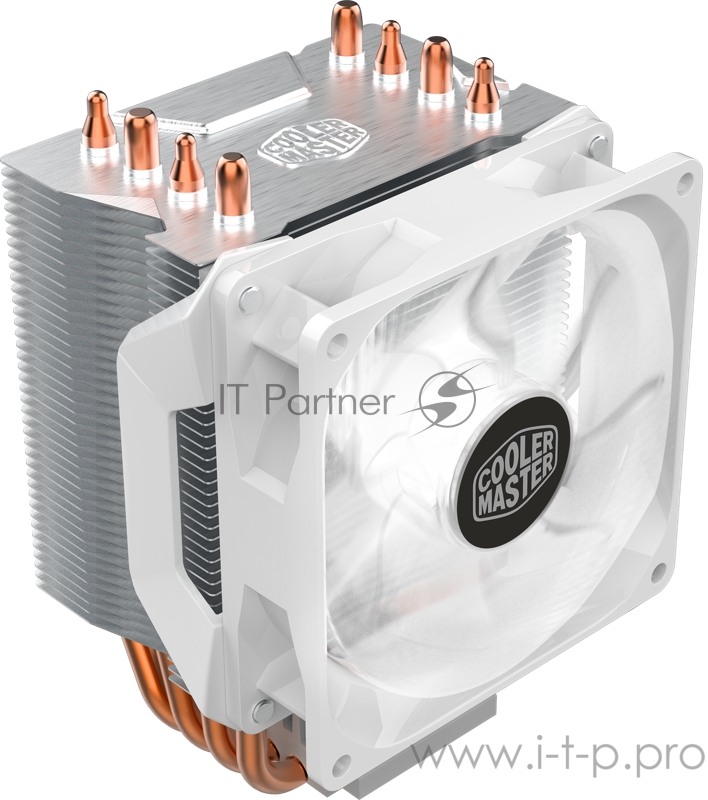 Кулер Cooler Master Hyper H410R White Edition, 600-2000 RPM, 100W, 4-pin, Full Socket Support