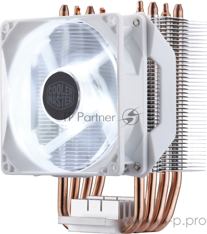 Кулер Cooler Master Hyper H410R White Edition, 600-2000 RPM, 100W, 4-pin, Full Socket Support