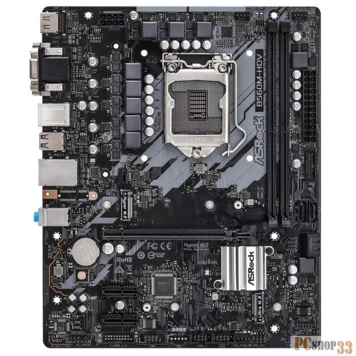Материнская плата B560 S1200 MATX B560M-HDV ASROCK