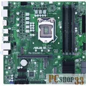 Материнская плата ASUS PRO B560M-C/CSM, LGA1200, B560, 4*DDR4, DPx2, HDMIx1, SATA3 + RAID, Audio, Gb LAN, USB 3.2*6, USB 2.0*6, mATX 90MB1720-M0EAYC