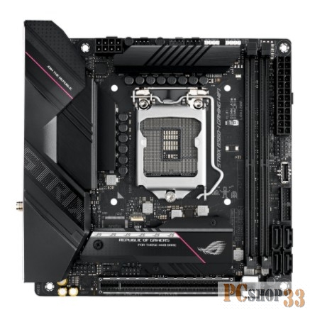 Материнская плата ASUS ROG STRIX B560-I GAMING WIFI, LGA1200, B560, 2*DDR4, HDMI+DP, SATA3 + RAID, Audio, Gb LAN, USB 3.2*9, USB 2.0*3, COM*1 header (w/o cable), mITX 90MB16Y0-M0EAY0