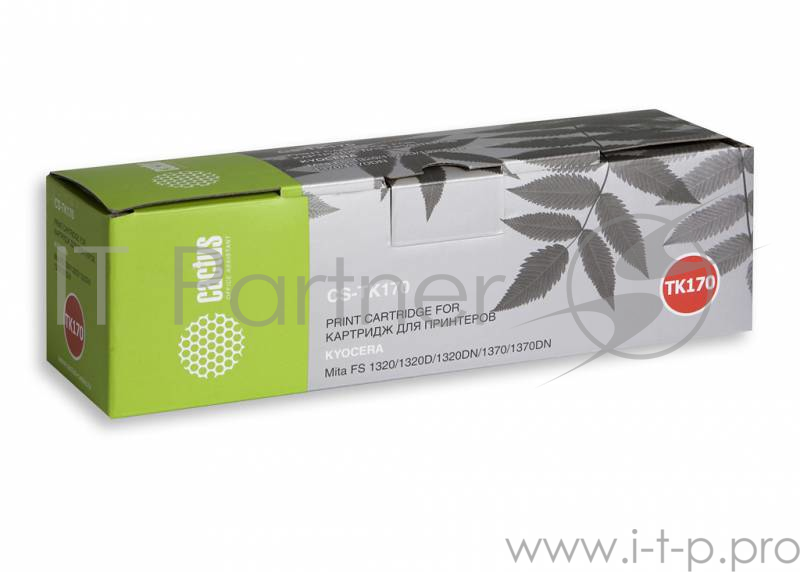 Расходные материалы CACTUS TK-170 Тонер-картридж CACTUS (CS-TK170) для принтера Kyocera Mita FS 1320/1320d/1320dn/1370/1370dn, черный, 7200 стр. (туба, 260 г.)