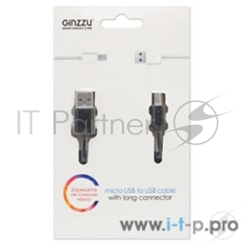 Кабель Ginzzu Кабель microUSB / USB, 1,0 м, черный (GC-401B)