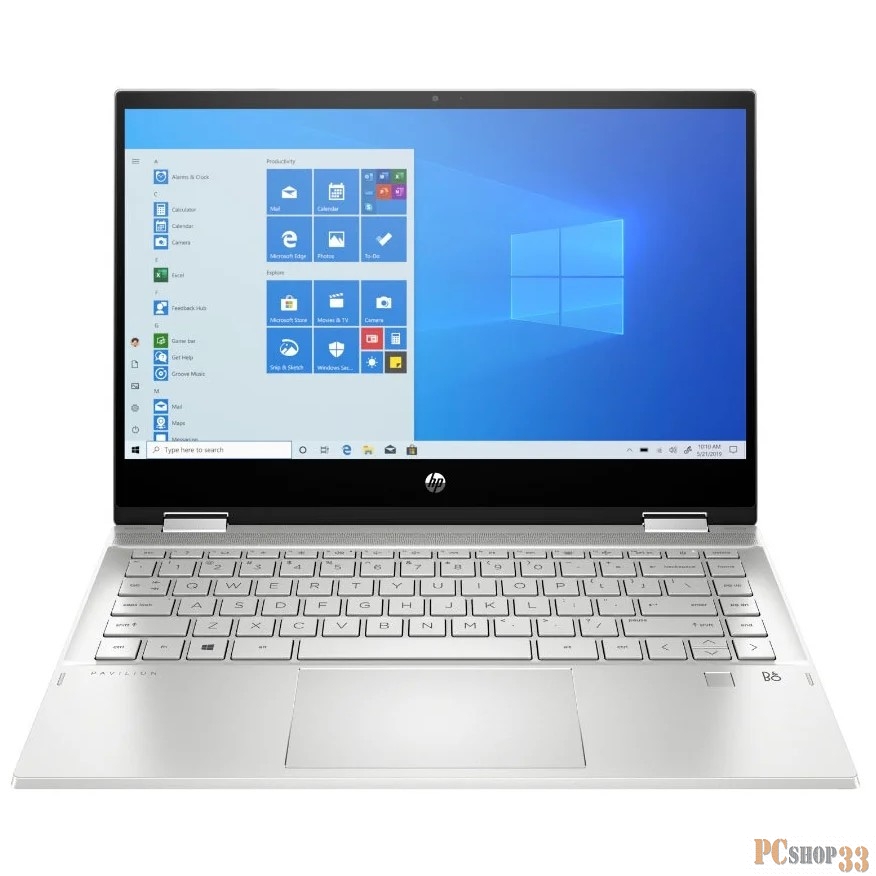 Ноутбук 14 FHD Touch +LTE HP Pavilion x360 14-dw1011ur silver (Core i5 1135G7/8Gb/512Gb SSD/Iris® Xe/1 nano-SIM/W10) (2X2R8EA)